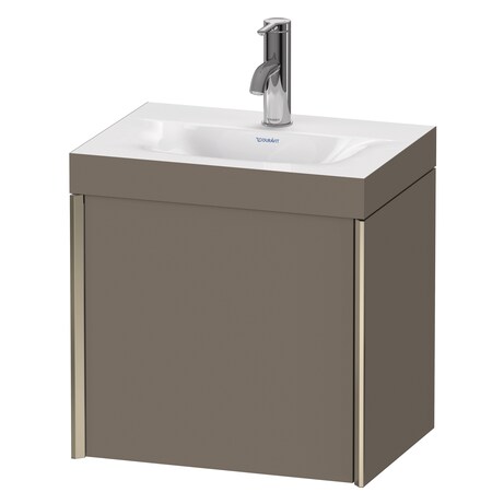 Xviu C-Bonded Wall-Mounted Vanity Flannel Gray Satin Matte